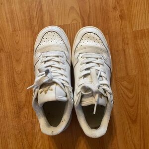 Adidas White w/Teal Forum Bold Sneakers